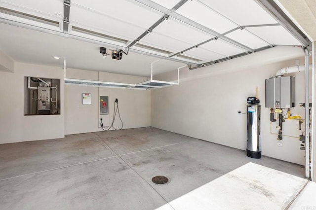 7902 Belluno Way, San Diego, CA 92126 - garage with tankless water heater and electric panel