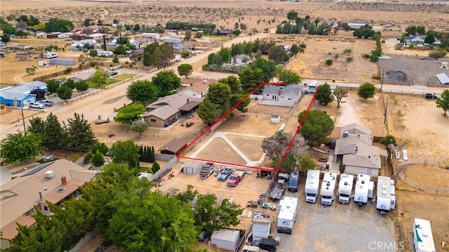 43220 51st St W, Quartz Hill, CA 93536 - view of rural area featuring a desert landscape and property parcel outlined