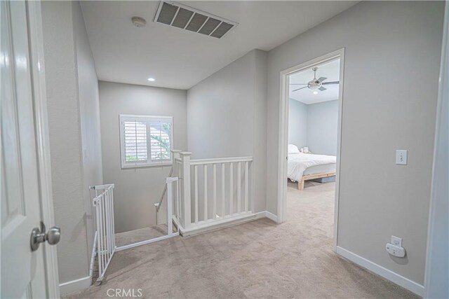 28217 Alton Way, Castaic, CA 91384 - corridor with carpet, an upstairs landing, and baseboards
