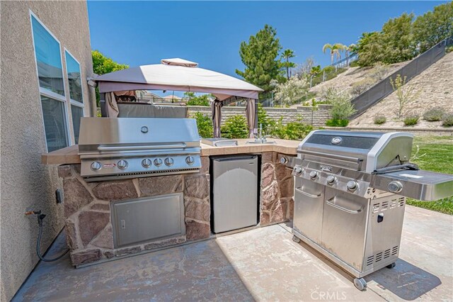 28217 Alton Way, Castaic, CA 91384 - view of patio / terrace featuring a gazebo