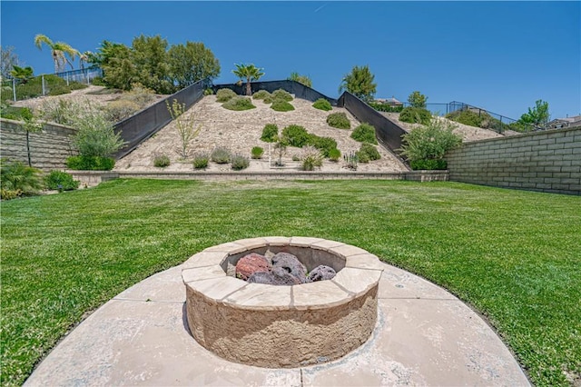 28217 Alton Way, Castaic, CA 91384 - view of yard featuring a fire pit