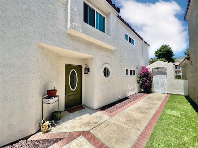 29403 Clear View Ln, Highland, CA 92346 - entrance to property with stucco siding