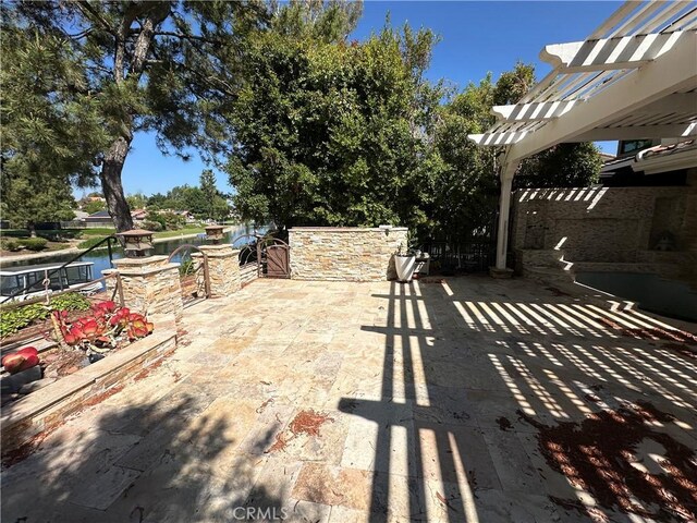23128 Park Sorrento, Calabasas, CA 91302 - view of patio featuring a pergola