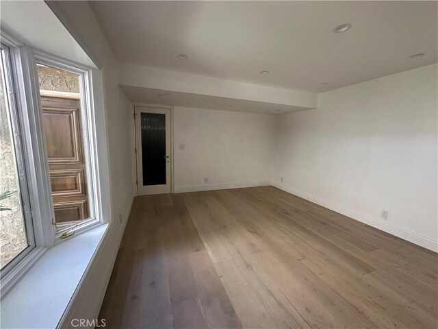 23128 Park Sorrento, Calabasas, CA 91302 - empty room featuring wood finished floors, baseboards, and recessed lighting
