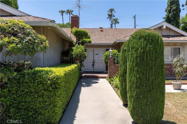 11829 Balboa Blvd, Granada Hills, CA 91344 - view of front facade featuring a chimney
