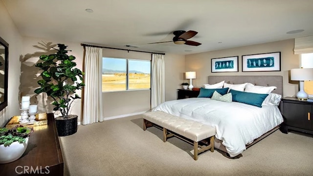 36895 Cascina Ln, Beaumont, CA 92223 - carpeted bedroom featuring baseboards and ceiling fan