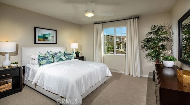 36895 Cascina Ln, Beaumont, CA 92223 - carpeted bedroom featuring baseboards and ceiling fan