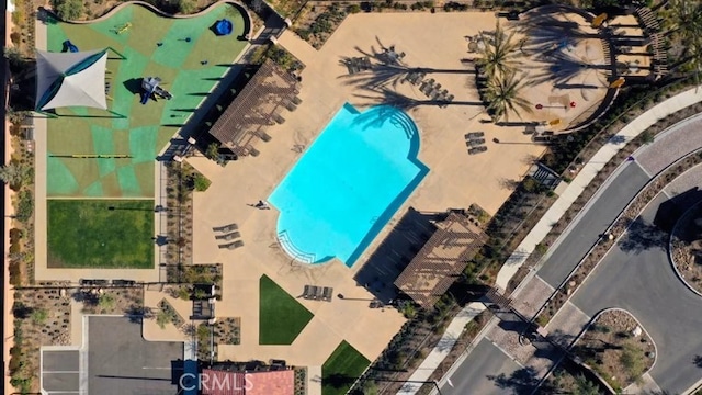 36895 Cascina Ln, Beaumont, CA 92223 - bird's eye view of a pool