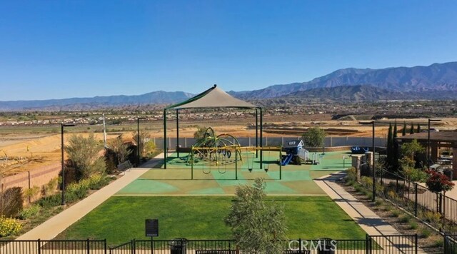 36895 Cascina Ln, Beaumont, CA 92223 - view of community featuring a mountain view and a gazebo