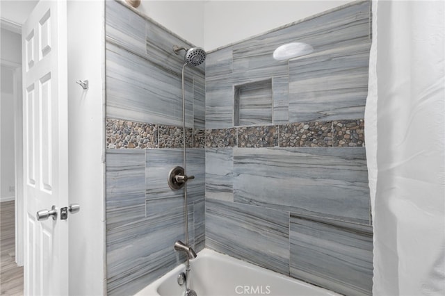 11422 Charlesworth Rd, Santa Fe Springs, CA 90670 - full bathroom with shower / bath combination with curtain