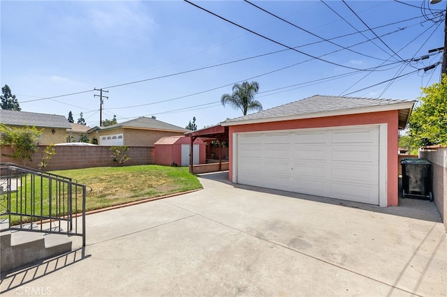 11422 Charlesworth Rd, Santa Fe Springs, CA 90670 - detached garage with a shed