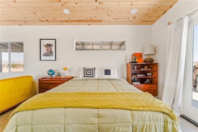 79124 Valle Vista Rd Unit 29, Palms, CA 92277 - bedroom featuring wood ceiling