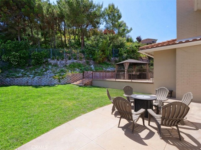4784 Browndeer Ln, Rancho Palos Verdes, CA 90275 - view of patio with a gazebo