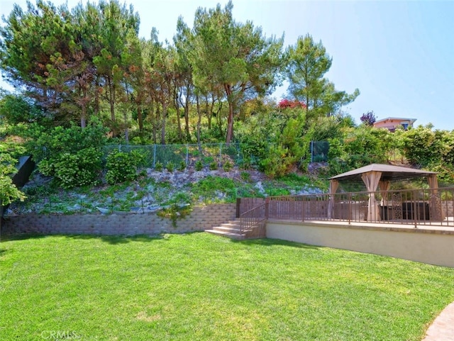 4784 Browndeer Ln, Rancho Palos Verdes, CA 90275 - view of yard featuring a gazebo