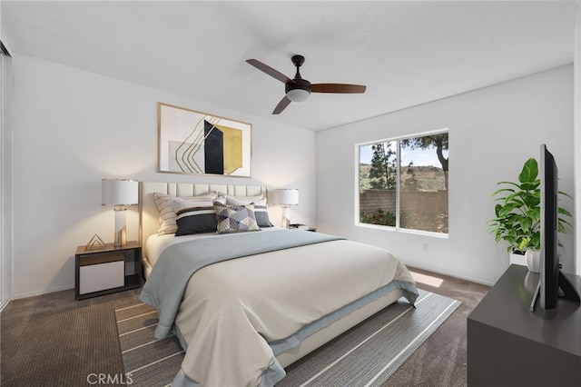 23478 Cambridge Rd Unit 296, Yorba Linda, CA 92887 - bedroom with carpet, ceiling fan, and baseboards