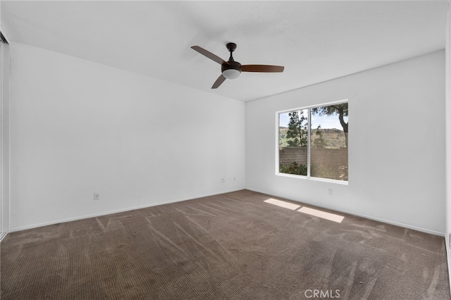 23478 Cambridge Rd Unit 296, Yorba Linda, CA 92887 - carpeted empty room featuring a ceiling fan and baseboards