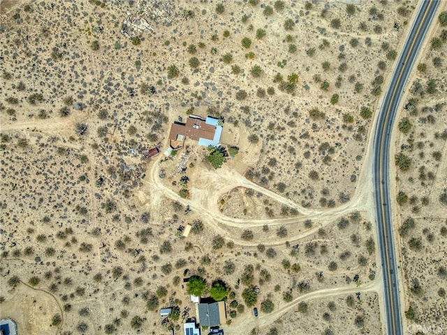 8830 Quail Springs Rd, Joshua Tree, CA 92252 - aerial view of property and surrounding area featuring a desert landscape
