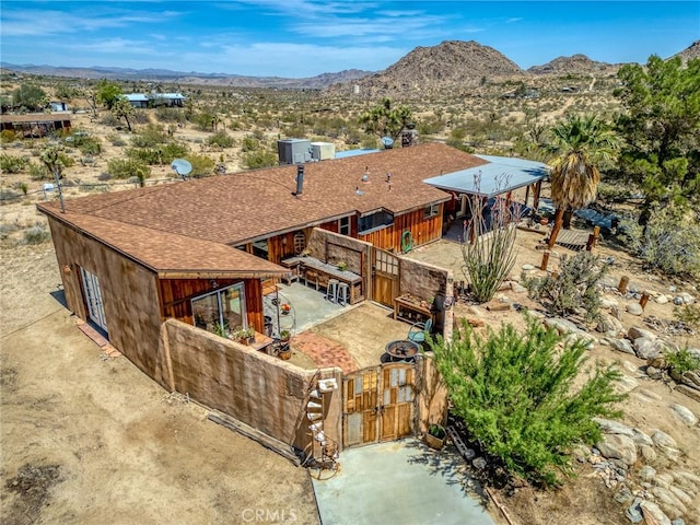 8830 Quail Springs Rd, Joshua Tree, CA 92252 - aerial view of property and surrounding area with mountains