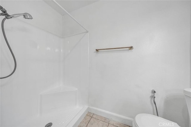 901 Golden Springs Dr Unit D13, Diamond Bar, CA 91765 - full bathroom with toilet, a shower, tile patterned flooring, and baseboards