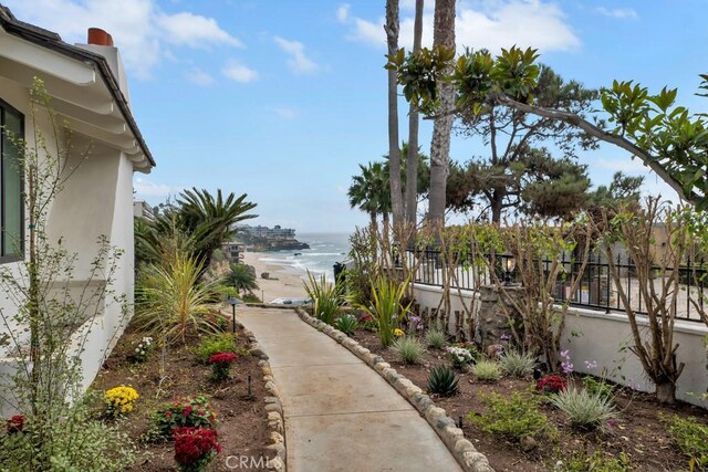 10 Camel Pt, Laguna Beach, CA 92651 - view of yard with a water view