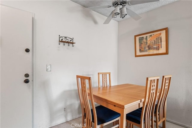 5860 Benner St Unit 303, Los Angeles, CA 90042 - dining space featuring light carpet and a ceiling fan