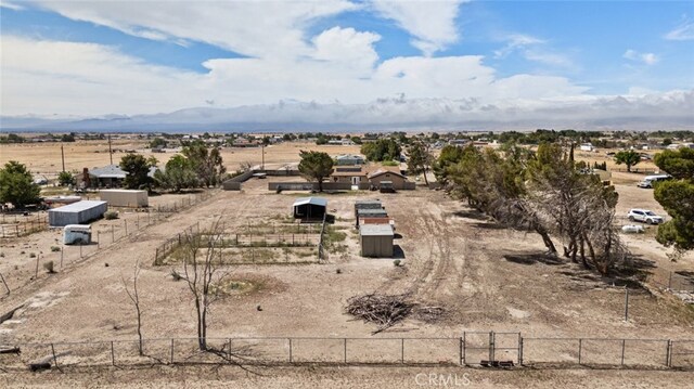 8225 W W Ave E4, Lancaster, CA 93536 - aerial view of sparsely populated area featuring a mountain backdrop