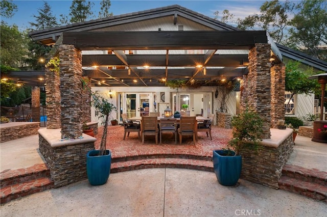 1761 Lemon Ter, North Tustin, CA 92705 - view of patio featuring outdoor dining space