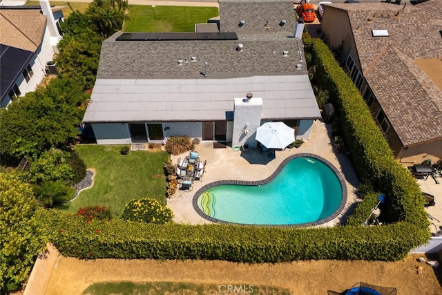 4435 Via Del Prado, Yorba Linda, CA 92886 - view from above of property with a pool