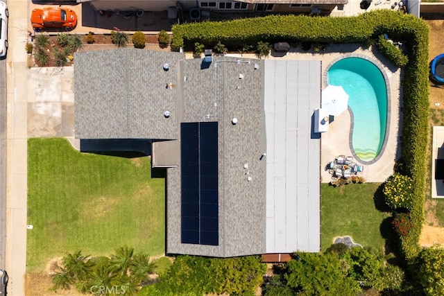 4435 Via Del Prado, Yorba Linda, CA 92886 - bird's eye view of a pool area