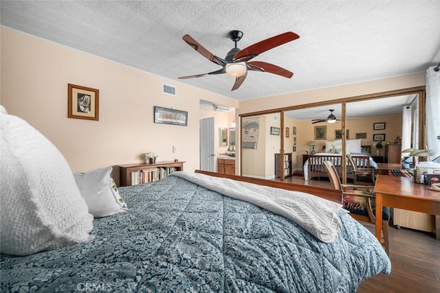 4435 Via Del Prado, Yorba Linda, CA 92886 - bedroom featuring wood finished floors and a ceiling fan