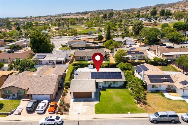 4435 Via Del Prado, Yorba Linda, CA 92886 - aerial perspective of suburban area featuring a mountainous background