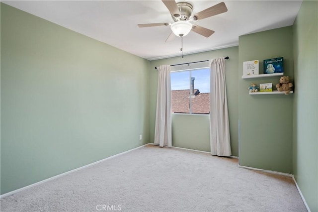 25839 Cypress St Unit B, Lomita, CA 90717 - carpeted spare room with a ceiling fan and baseboards