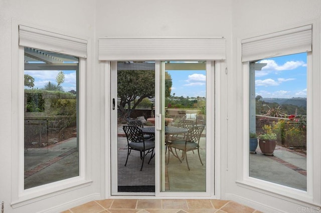 7414 Lantana, Carlsbad, CA 92011 - doorway with tile patterned flooring