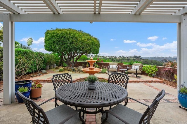7414 Lantana, Carlsbad, CA 92011 - view of patio with outdoor dining area and a pergola