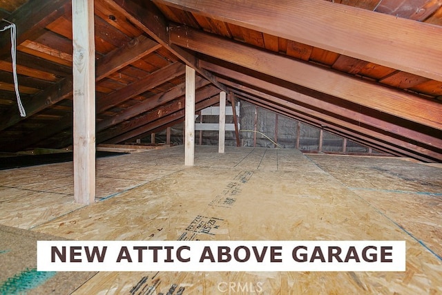 7710 Shoup Ave, West Hills, CA 91304 - view of unfinished attic