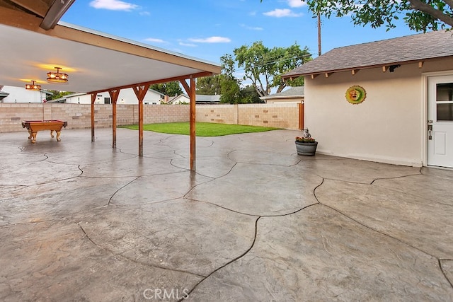 7710 Shoup Ave, West Hills, CA 91304 - fenced backyard featuring a patio area