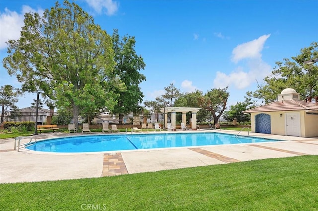 5787 Blackbird Ln, La Verne, CA 91750 - community pool featuring a pergola and a patio
