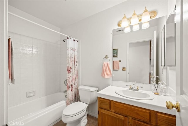 5787 Blackbird Ln, La Verne, CA 91750 - full bath with vanity, toilet, and shower / bath combination with curtain
