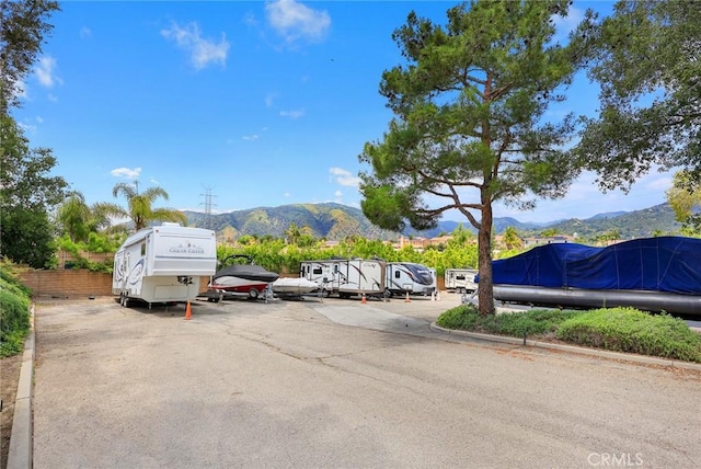 5787 Blackbird Ln, La Verne, CA 91750 - uncovered parking lot with a mountain view