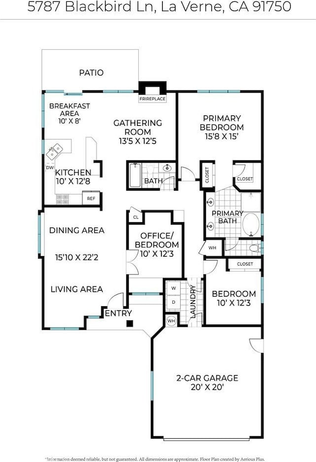 5787 Blackbird Ln, La Verne, CA 91750 - home floor plan