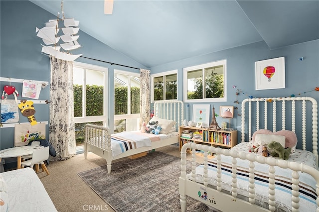 3231 Ruth Elaine Dr, Los Alamitos, CA 90720 - bedroom with carpet and vaulted ceiling