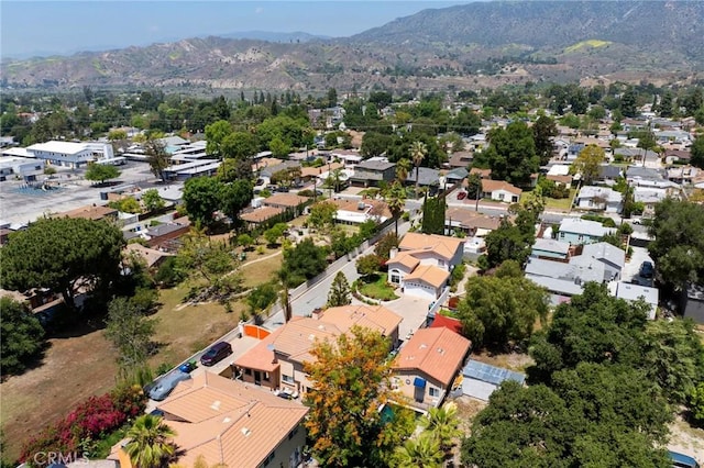 10610 Oak Tree Way, Sunland, CA 91040 - aerial view of residential area featuring a mountain backdrop
