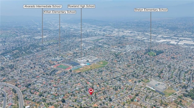 2215 Calmette Ave, Rowland Heights, CA 91748 - aerial map of property and surrounding area