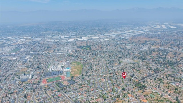 2215 Calmette Ave, Rowland Heights, CA 91748 - aerial view of property and surrounding area featuring a mountain backdrop