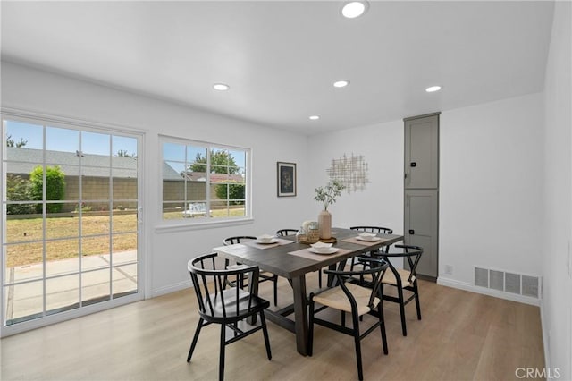 2215 Calmette Ave, Rowland Heights, CA 91748 - dining area featuring light wood-style flooring and recessed lighting