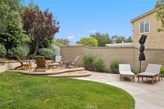 103 Corte Tierra Bella, San Clemente, CA 92673 - view of yard featuring a patio area and a fire pit