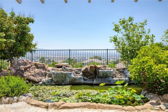 30185 Tenaya Ln, Highland, CA 92346 - view of yard with a small pond