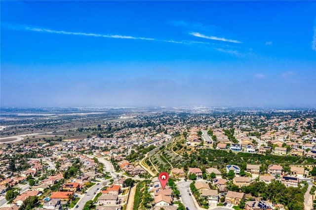 30185 Tenaya Ln, Highland, CA 92346 - aerial overview of property's location featuring nearby suburban area