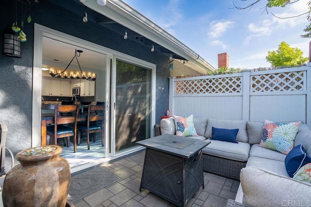 1302 El Corral Ln, San Marcos, CA 92078 - view of patio with an outdoor living space