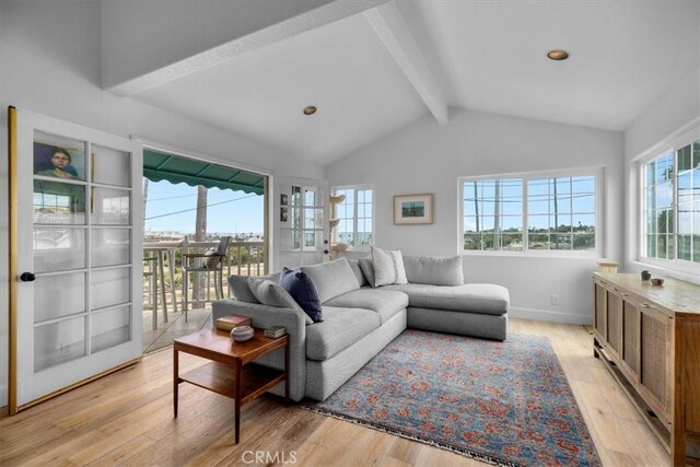 320 W 19th St Unit 1, San Pedro, CA 90731 - living room with light wood-type flooring and baseboards